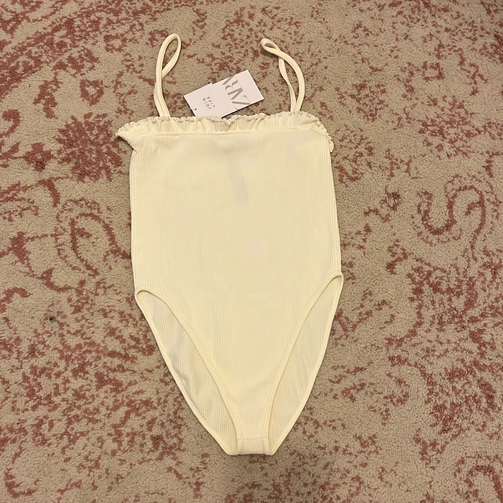 NWT Cream Zara Bodysuit